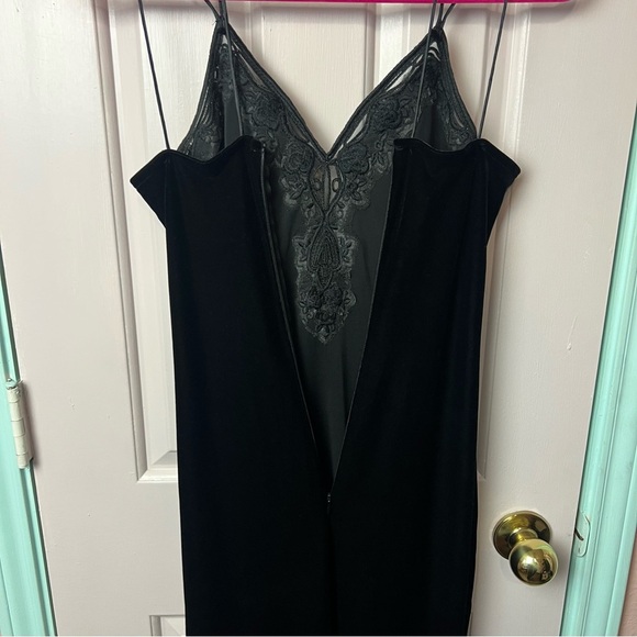 Vintage 90's Y2K Caché Velvet Maxi Slip Dress - Picture 8 of 14